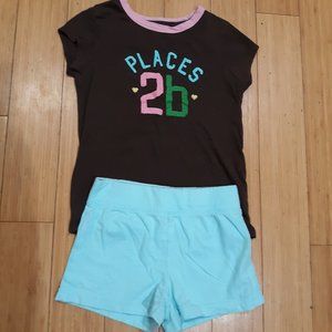 Girls Gap Shirt and Shorts Size 6
